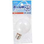 ミニボール球 G50E17 25W オーム電機