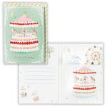 EAO-815-233 誕生日カード オルゴール メリーゴーランドケーキIII 日本ホールマーク