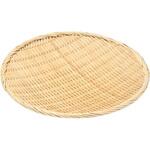 15-097H 竹製 丸盆ザル(並)39cm 萬洋