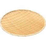15-097J 竹製 丸盆ザル(並)42cm 萬洋