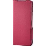 PM-K251PLFUJPND Basio active3 ケース レザー 手帳型 マグネット 衝撃吸収 超軽量 薄型 スタンド機能付 花柄 エレコム