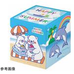 55-52-11-1 ノベルティ ハッピーサマーペーパー ティッシュ 50個 ノーブランド