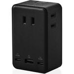電源タップ 3個口 2P 直挿し USB付 (コンセント×3 Type C×2 USB A×1) 67W PD対応 雷ガード USBタップ エレコム