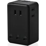 電源タップ 3個口 2P 直挿し USB付 (コンセント×3 Type C×3) 67W PD対応 雷ガード USBタップ エレコム