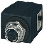 1414397 アダプタ M12 4POS プラグ-RJ45 8POS ジャック フクハラ