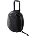 イヤホンケース ワイヤレスイヤホン ポリエステル ポーチ カラビナ付き 耐衝撃 撥水 180度開閉 エレコム