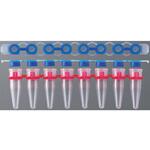 PCR-8SPT-RT-2-R PCR用8連チューブ エルゴノミクスキャップセット 120セット入 PCR-8SPT-RTシリーズ AGB
