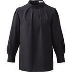 ENJOYNoir NWB075 CLASSY CHECK スタンドカラーブラウス(八分袖) カーシーカシマ