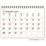 EDC4812 B6卓上カレンダー アイボリー 新日本カレンダー