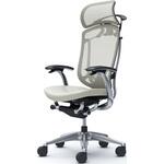 コンテッサセコンダ、固定肘、固定ヘッド、座革、ハンガー付、ランバー付、ブラックB、ポリッシュ、脚ポリッシュ、ウレタン オカムラ(岡村製作所)