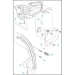 H530049477 ハスクバーナ エンジンチェーンソー 120eMark ll 部品 ハンドルおよびコントロール ハスクバーナ