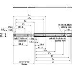 KC-1251-28 ステンレス スライドレール(L711.2) TAKIGEN(タキゲン)