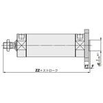 エアシリンダ ショートタイプ CDG3 Series SMC