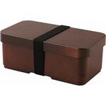 TW-08 曲げわっぱ風 弁当箱 茶 長角型 カクセー