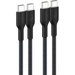 CAB025FQ2MBK2PK BoostCharge Pro USB-C to USB-C 編組ケーブル 240W 2M ブラック 2本セット BELKIN(ベルキン)