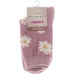 LC242201 婦人 シェニールソックス/花柄/ピンク ゴートレイド
