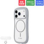 LN-MIP25VMMLGY iPhone 17 Pro 耐傷・耐衝撃ハイブリッドケース 「ViAMO mag」 ライトグレー MSソリューションズ