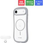LN-MIA25VMMLGY iPhone Air 耐傷・耐衝撃ハイブリッドケース 「ViAMO mag」 ライトグレー MSソリューションズ