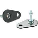 レベリングアジャスタ(おねじ) - アンカー固定タイプ - 六角調整 - ラバーディスクつき(接着) NBK(鍋屋バイテック会社)