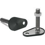 レベリングアジャスタ(おねじ) - アンカー固定タイプ - 二面幅調整 - ラバーディスクつき NBK(鍋屋バイテック会社)