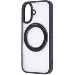 RT-P52BS11/B iPhone 17 ハイブリッドケース シルキーマット マグネット充電対応 リング付き / ブラック レイ・アウト