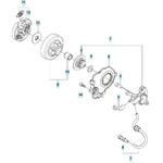 ゼノア エンジンチェーンソー GZ2700T 部品 クラッチおよびオイルポンプ ゼノア