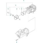 ゼノア エンジンチェーンソー GZ3500T 部品 シリンダーピストン ゼノア
