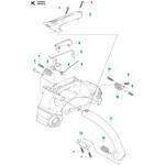 ゼノア エンジンチェーンソー GZ3500T 部品 ハンドル ゼノア