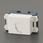 EA940CD-422 電話線モジュラジャック (6極4心) エスコ