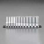 EA618KN-2 1/2"DR ディープソケットセット(インチ/十二角) エスコ