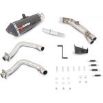 RKA90SYSCEO Serket テーパーフルシステム カーボンファイバースリーブ eマーク Kawasaki ER6 F/N 2012 - 20 Scorpion (スコーピオン)