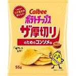 4901330594435 カルビー ポテトチップス ザ厚切りのためのコンソメ味 55g x12 カルビー