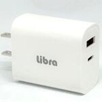 FEB-383J 20W PD+QC 2ポート電源アダプタ Libra