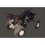 EU/AL/Y50 マフラー Single Big Oval Quad Atv Line アルミ (クワッド・4輪バイク)YFM 660 RAPTOR 2003 YAMAHA Quad - E Marving Exhaust (マービングエキゾースト)