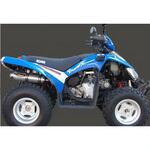 EU/SE/SY44 マフラー Single Round Φ 100 Quad Atv Line アルミ (クワッド・4輪バイク)TRUCK RUNNER 200 2006 > SYM Quad Marving Exhaust (マービングエキゾースト)