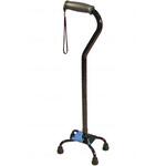 WC5638 モア四点杖/ブラック/S ウェルケアバンク