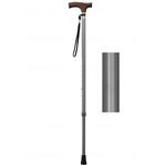 9711 夢ライフステッキ 伸縮型(スリムタイプ)/グレー/ギフトボックス仕様 ウェルファン