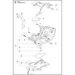 ゼノア エンジンチェーンソー GZ360 部品 シリンダーカバー ゼノア