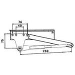 BGD4X14 ランマ無内付枠用ドアクローザ室内側仕様 TOSTEM(LIXIL)