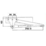 BKD4X15 ランマ無半外付枠用ドアクローザ室内側仕様 TOSTEM(LIXIL)