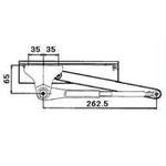 BKD4X21 ランマ付半外付/内付枠用ドアクローザ室内側仕様 TOSTEM(LIXIL)