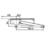 BKD4X22 ランマ付半外付/内付枠用ドアクローザ室内側仕様 TOSTEM(LIXIL)