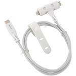 SMT-L10ST1815N USB-C/Lightningケーブル 片側切替 高耐久 1m オーム電機