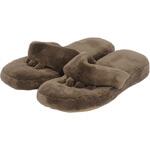 AAAA1105P BR 洗えるマイクロファイバー五本指スリッパ オクムラ