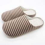 BLAA8905BR 洗えるフトフレニット細ボーダー成型チャールス オクムラ