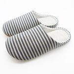 BLAA8905NV 洗えるフトフレニット細ボーダー成型チャールス オクムラ