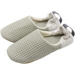 BAAA2006GN ワッフルかかとリボンバブーシュ オクムラ