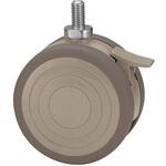 TEA100KN12SL-22 双輪キャスター Φ100 固定 ストッパー付 ネジ式 TEシリーズ 東海キャスター