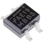 MB2S onsemi 整流用 ブリッジダイオード 単相 500mA, 200V, 4.95 x 4.2 x 2.7mm, MB2S onsemi