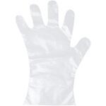 プラム ポリエチレン手袋「サポート」,スタンダード,S プラム